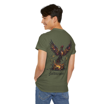 Shattered Gold Rising Phoenix Wear Graphic Tee
