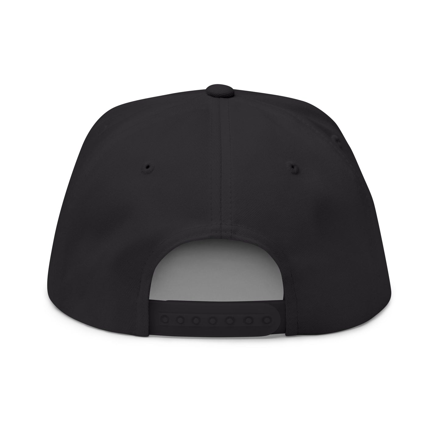 Shattered Wear Embroidered Flat Bill Cap Black