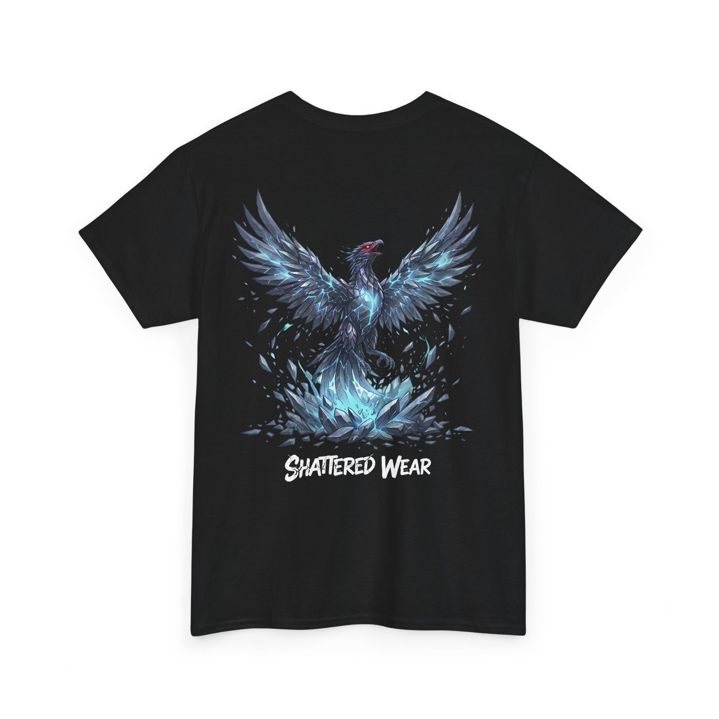 Shattered Blue Rising Phoenix Wear Graphic Tee