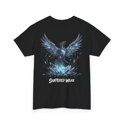 Shattered Blue Rising Phoenix Wear Graphic Tee