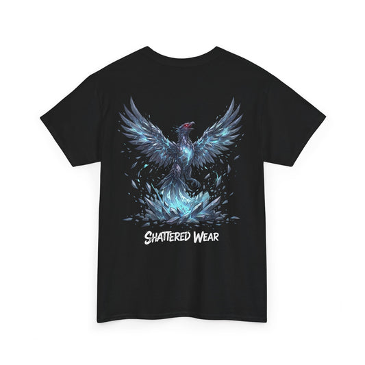 Shattered Blue Rising Phoenix Wear Graphic Tee