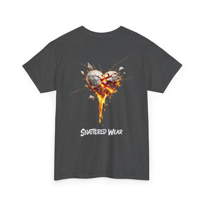 Shattered White Heart Wear Graphic Tee