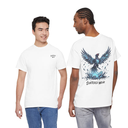 Shattered Blue Rising Phoenix Wear Graphic Tee