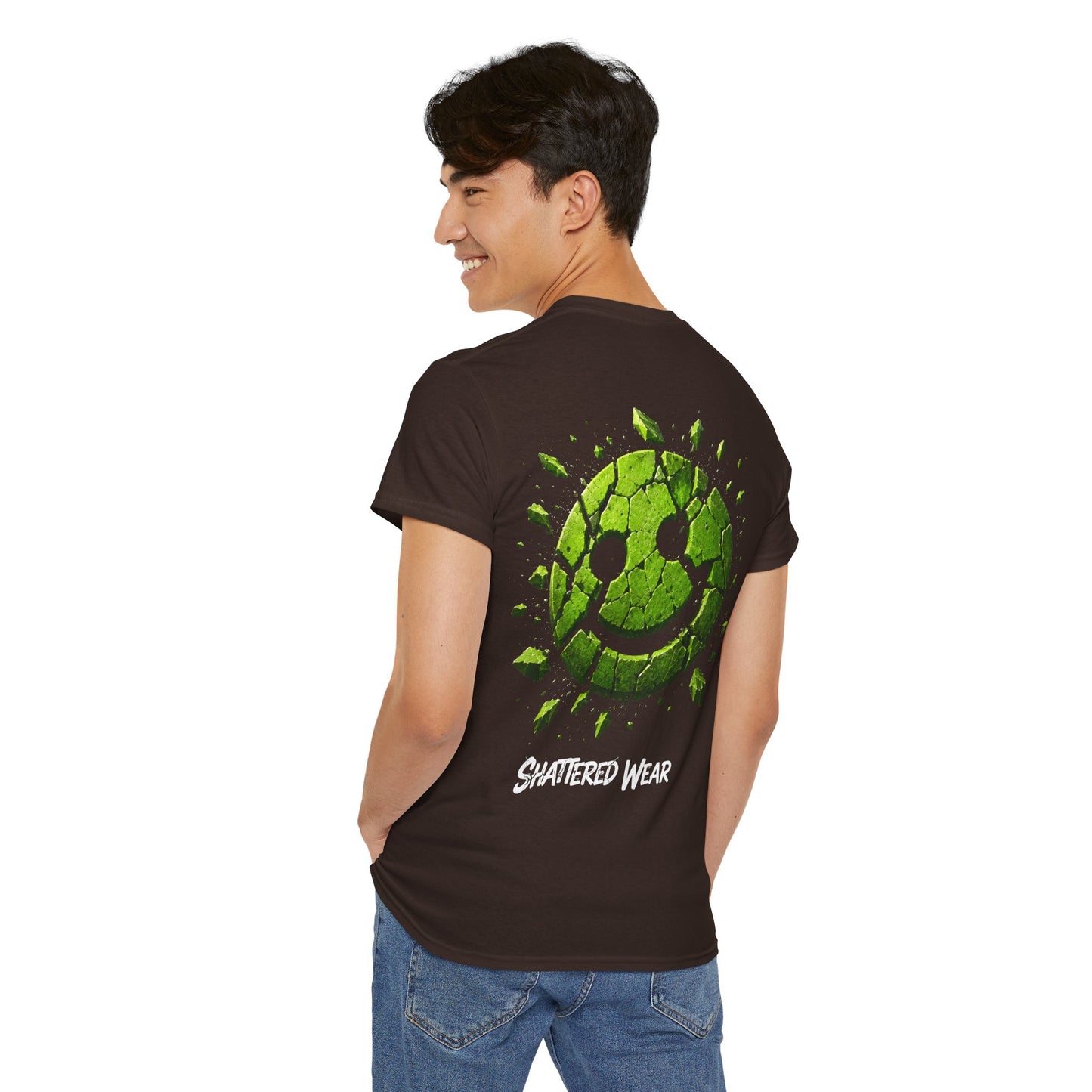 Shattered Wear Cracked Smiley Graphic Tee
