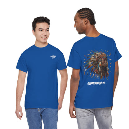 Shattered Warbonnet Elderly Native Graphic Tee